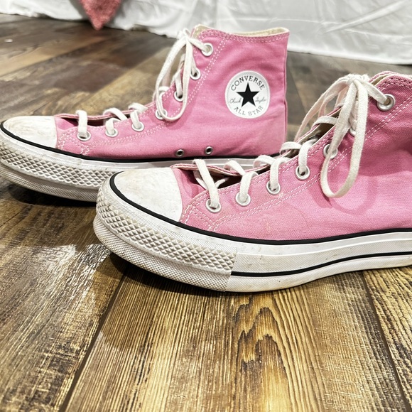 PINK/ purple PLATFORM Converse - perfect condition - Picture 4 of 5